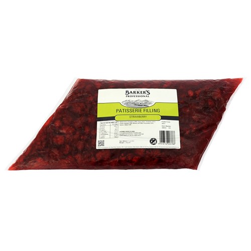 BARKER'S 1.25KG  STRAWBERRY PATISSERIE FILLING