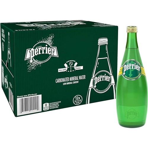 PERRIER 750MLx12 SPARKLING MINERAL WATER