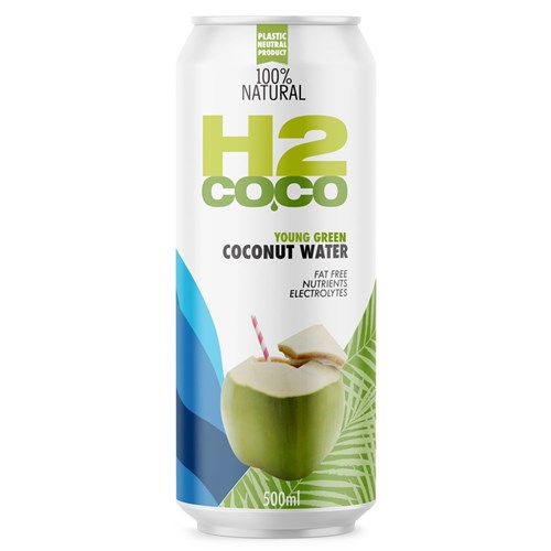 H2 500ML X 12 COCONUT WATER CAN