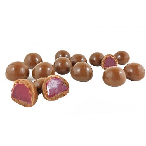 WW 1KG MILK CHOC RASPBERRY BALLS*