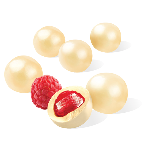 WW 1KG WHITE CHOC RASPBERRY BALLS*