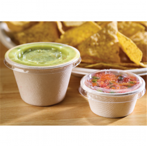 SABERT PET LID FOR 2OZ PULP PORTION CUPS (2000)