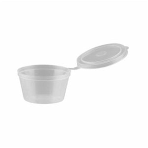 BETA ECO 2OZ HINGED PP PORTION CUP WITH LID (1000)
