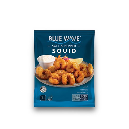 BLUE WAVE 1KG SALT & PEPPER SQUID*