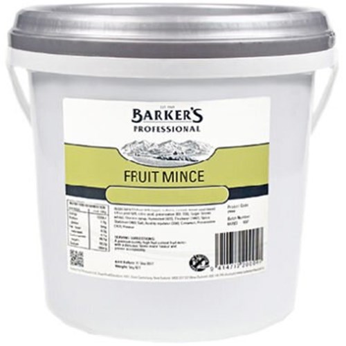 BARKER'S 5KG FRUIT MINCE*
