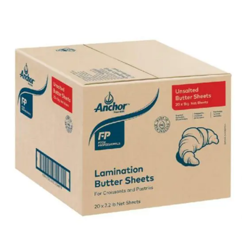 ANCHOR 20 x 1KG UNSALTED BUTTER SHEETS