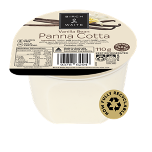 BW 30x110G VANILLA BEAN PANNA COTTA *