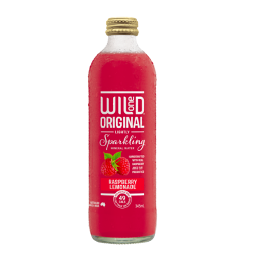 WILD ONE 345ML X 12 SPARKLING RASPBERRY LEMONADE