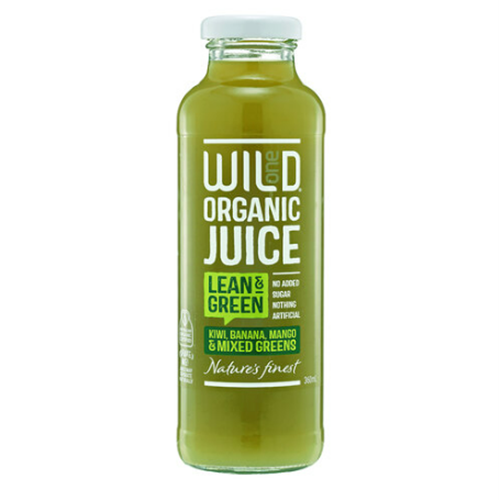 WILD ONE 360ML X 12 LEAN AND GREEN JUICE