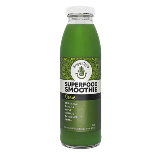 HAPPY HIPPIE 350ML X 12 GREEN CLEANSE SMOOTHIE JUICE 