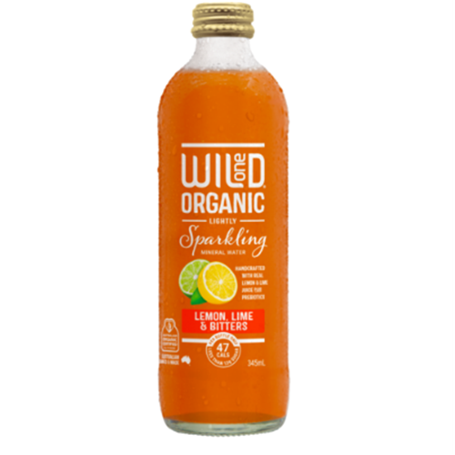 WILD ONE 345ML X 12 SPARKLING LEMON LIME BITTERS
