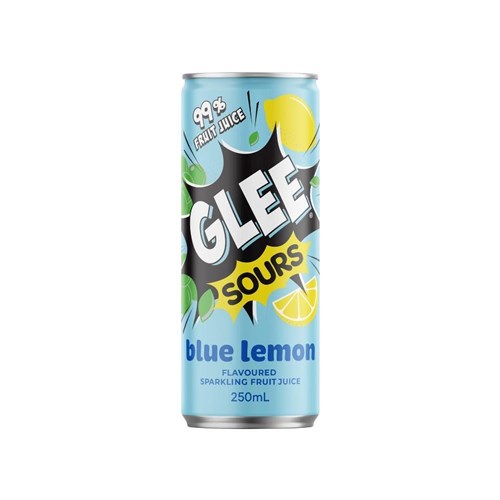 GLEE SOURS 250MLX24 BLUE LEMON