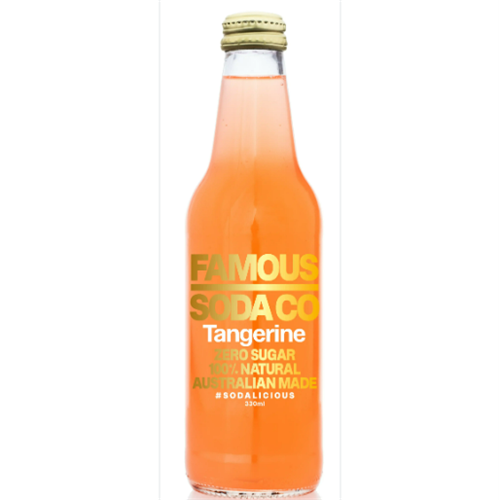 FAMOUS 6x330ML TANGERINE SODA 