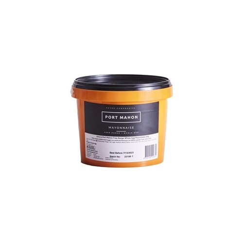 PORT MAHON 2KG FREE RANGE WHOLE EGG MAYONNAISE