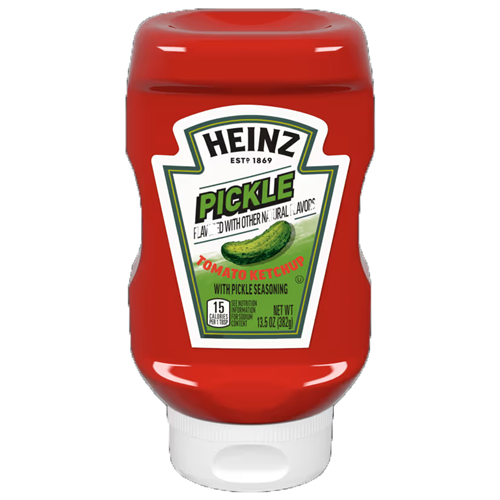 HEINZ 500ML TOMATO KETCHUP PICKLE FLAVOUR