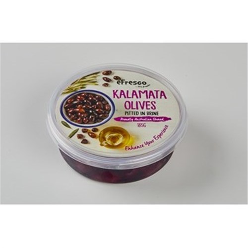 EFRESCO 185Gx9 PITTED KALAMATA OLIVES*