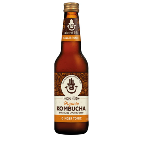 HAPPY HIPPIE 330ML x 12 GINGER KOMBUCHA
