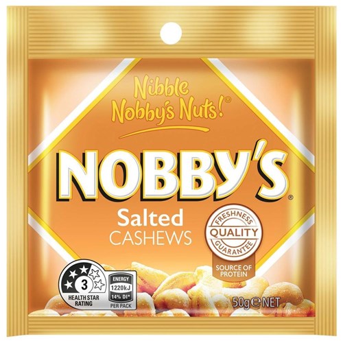 NOBBYS 50G x 12 CASHEWS*