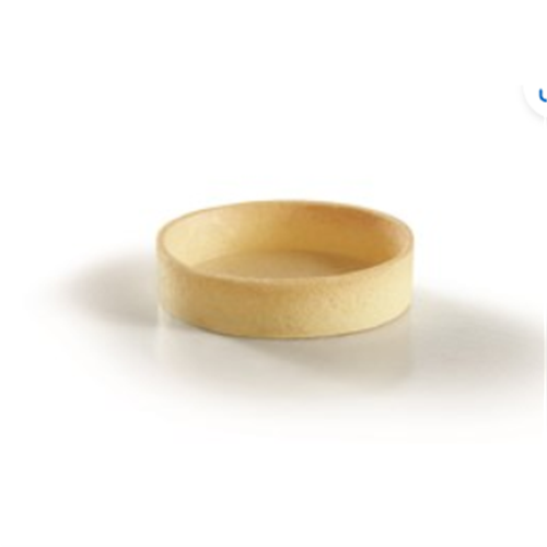 RB 54X80MM GF V BAKED SW SHORTBREAD RND TART* SHELL
