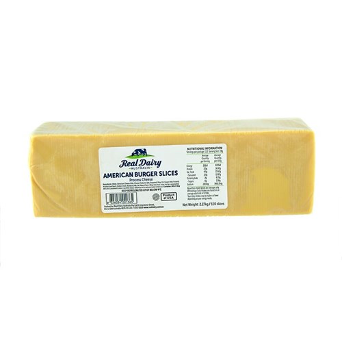 RDA 2.27KG USA BURGER CHEESE SLICES (120)