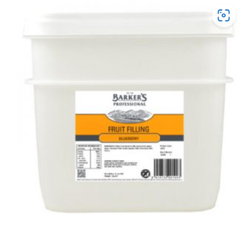 BARKER'S 4.5KG BLUEBERRY PATISSERIE FILLING