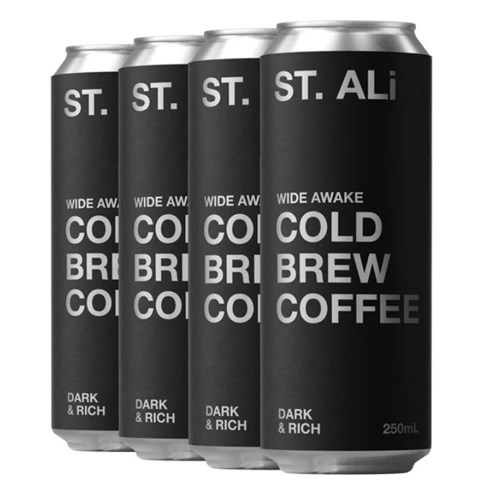 ST ALI 250ML x 24 WIDE AWAKE COLD BREW COFFEE CAN 