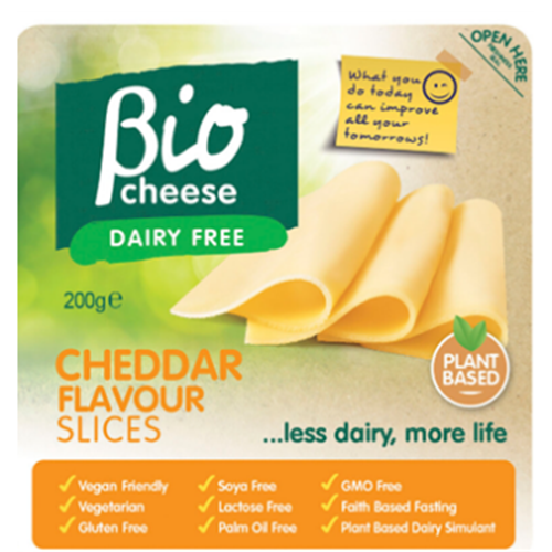 BIO CHEESE 200G PLANT BASED CHEDDAR SLICES