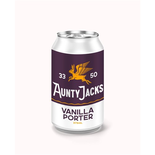 AUNTY JACKS 375MLx24 4.4% VANILLA PORTER