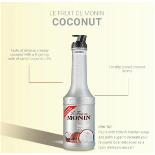MONIN 4x1LT COCONUT FRUIT PUREE*