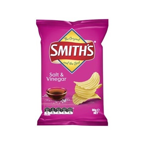 SMITHS 90G x 18 SALT & VINEGAR CHIPS*