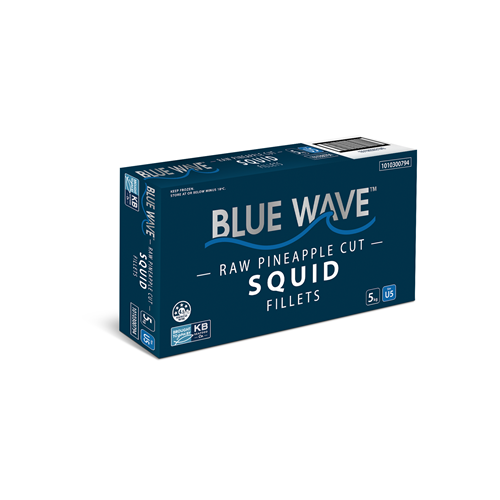 BLUE WAVE 5KG U5 PINEAPPLE CUT SQUID GIGAS FILLET
