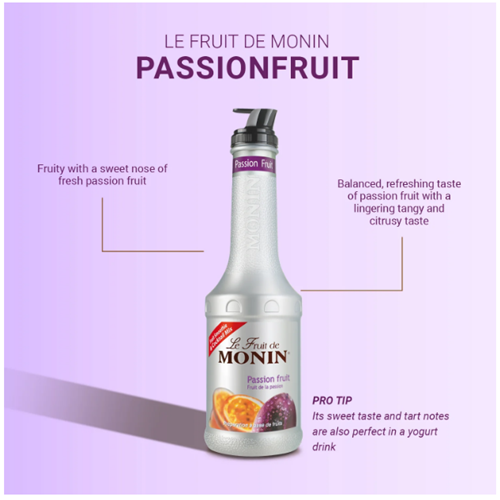 MONIN 4x1LT PASSIONFRUIT FRUIT PUREE*
