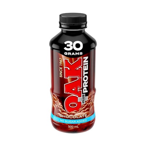 OAK PLUS 6 X 500ML CHOCOLATE PROTEIN MILK*