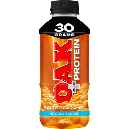 OAK PLUS 6 X 500ML SALTED CARAMEL PROTEIN MILK*