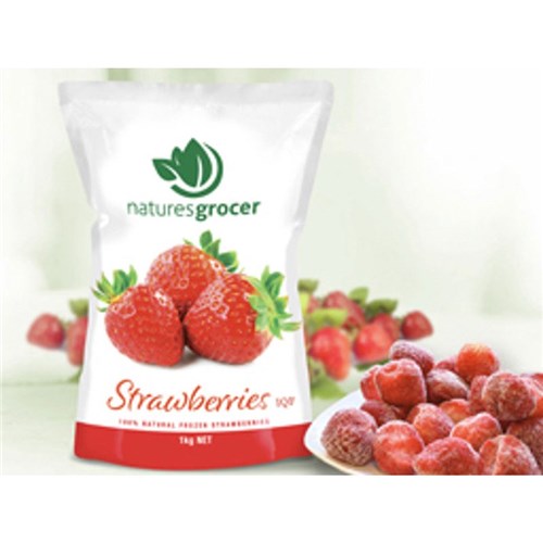 NATURES GROCER 1KG STRAWBERRIES IQF