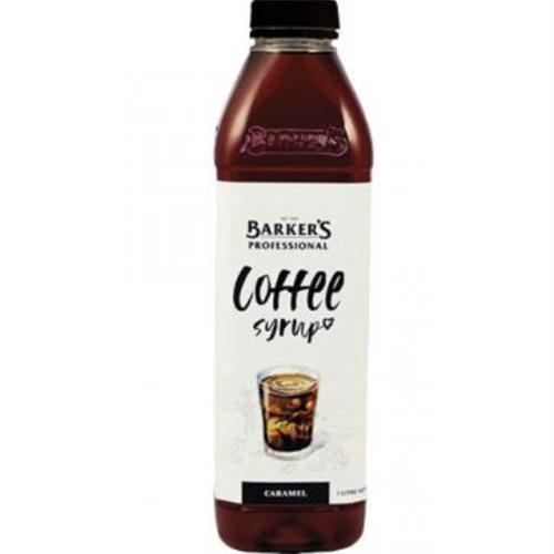 BARKER'S 6 X 1LT CARAMEL COFFEE SYRUP