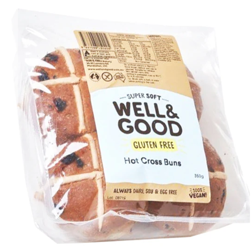 WELL&GOOD GF  (4x70G)x8 HOT CROSS BUNS-FRUIT*