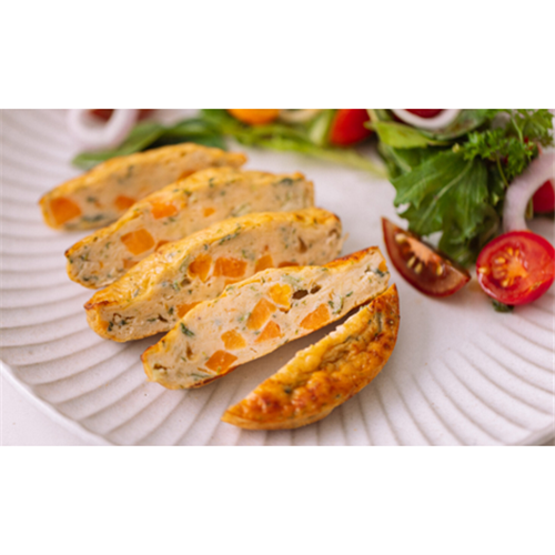 SQ 24X120G SWEET POTATO & ONION FRITTATA*