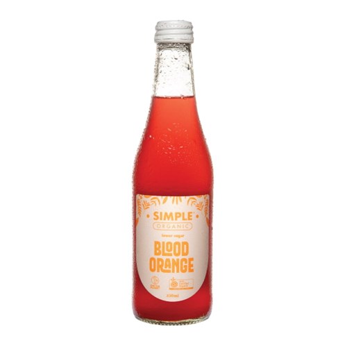 SIMPLE 330ML X 12 ORGANIC BLOOD ORANGE
