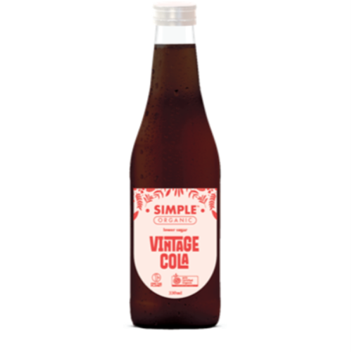 SIMPLE 330ML X 12 ORGANIC VINTAGE COLA