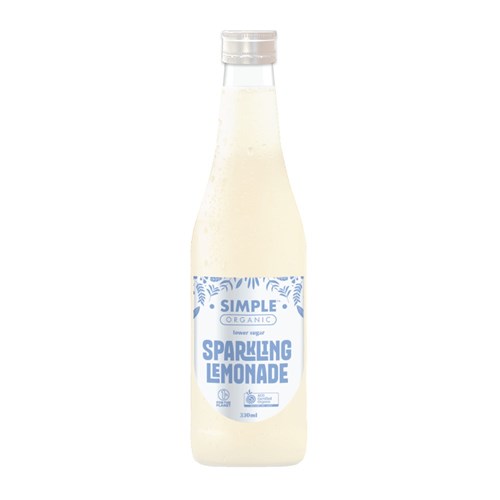 SIMPLE 330ML X 12 ORGANIC SPARKLING LEMONADE