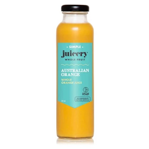 SIMPLE 325ML X 12 JUICERY AUSTRALIAN ORANGE