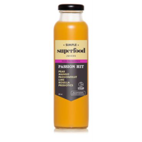 SIMPLE 325ML X 12 SUPERFOOD JUICE PASSION HIT