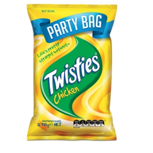 SMITHS 270G X 12 CHICKEN TWISTIES (PARTY BAG)*