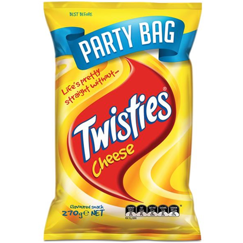 SMITHS 270G X 12 CHEESE TWISTIES (PARTY BAG)*
