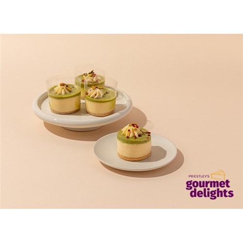 PRIESTLEYS 8 X IND PISTACHIO CHEESECAKE GF 1-985