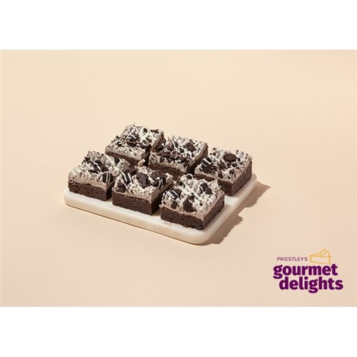PRIESTLEYS 1620G X 15 COOKIES & CREAM BROWNIE 1-987