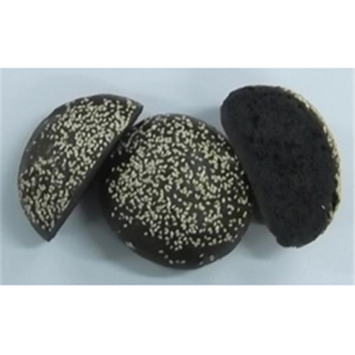 LAURENT 35G X 80 CHARCOAL BRIOCHE SEEDED BURGER BUN*