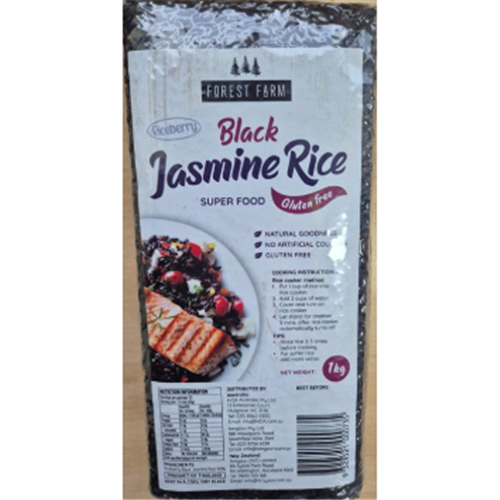 FOREST FARM 1KG BLACK JASMINE RICE 