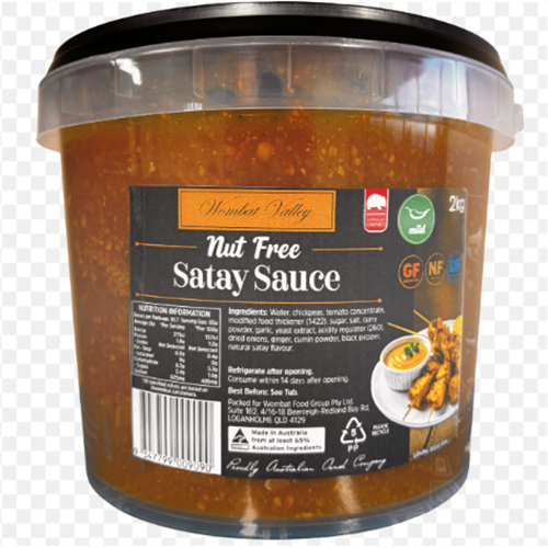 WOM 2KG NUT FREE SATAY SAUCE*